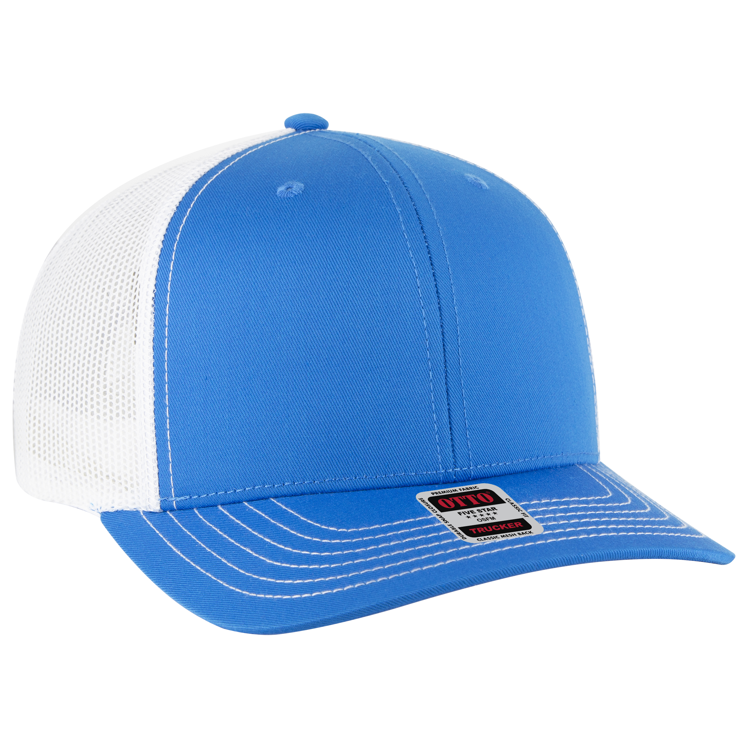 OTTO CAP® 6 Panel Mid Profile Mesh Back Trucker Hat 105
