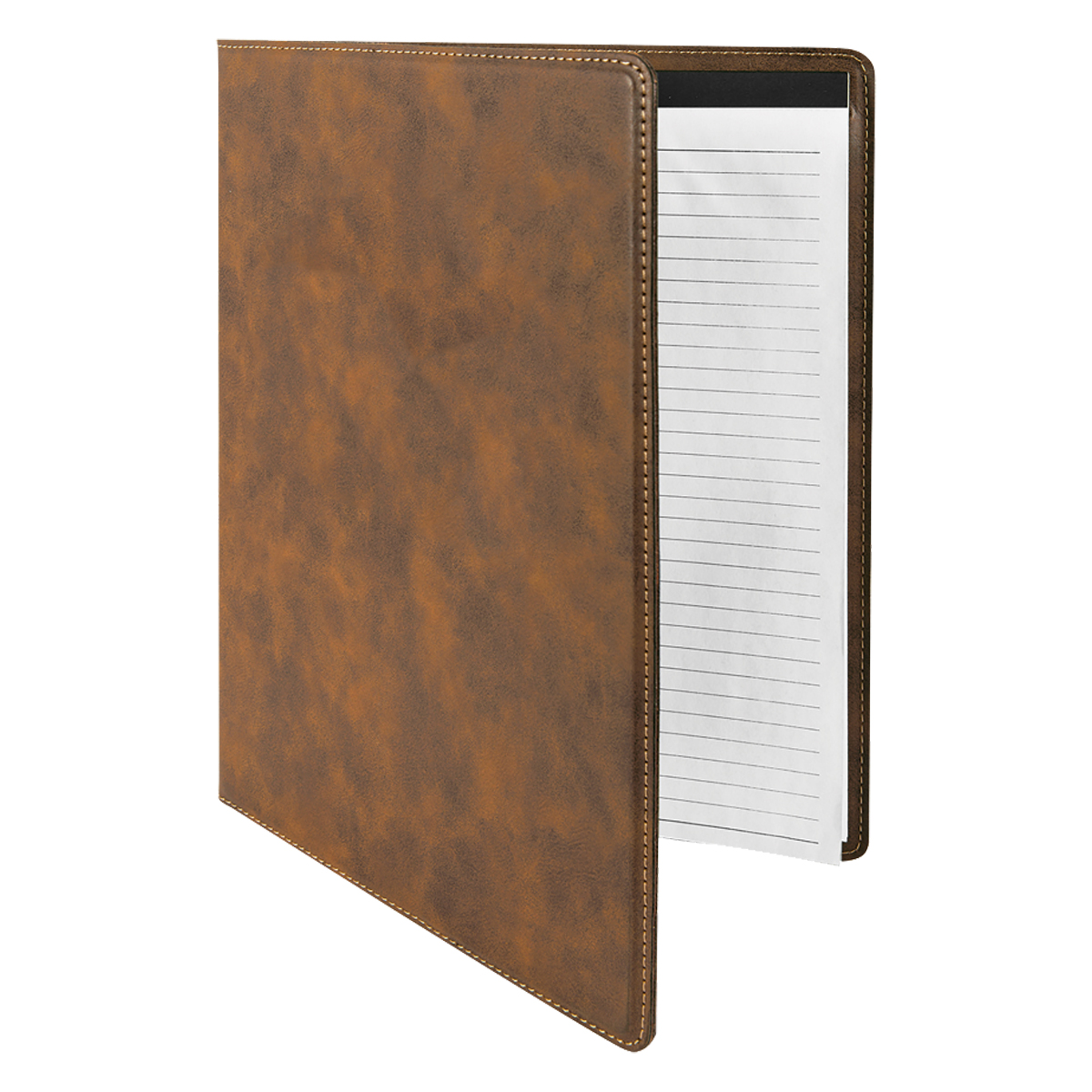 9" x 12" Leatherette Rustic/Gold Portfolio 2