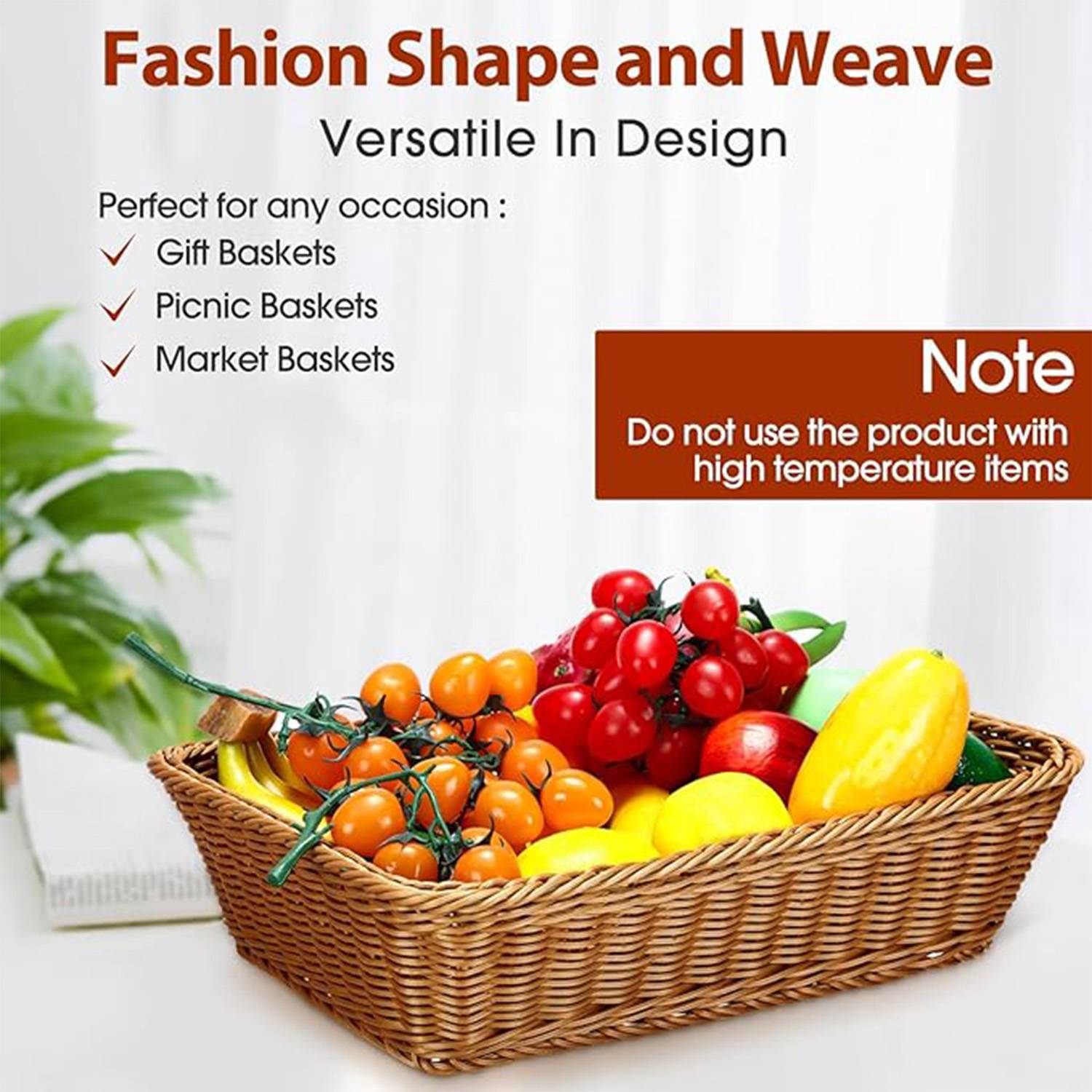 Rattan Fruit Vegetable Baskets 3