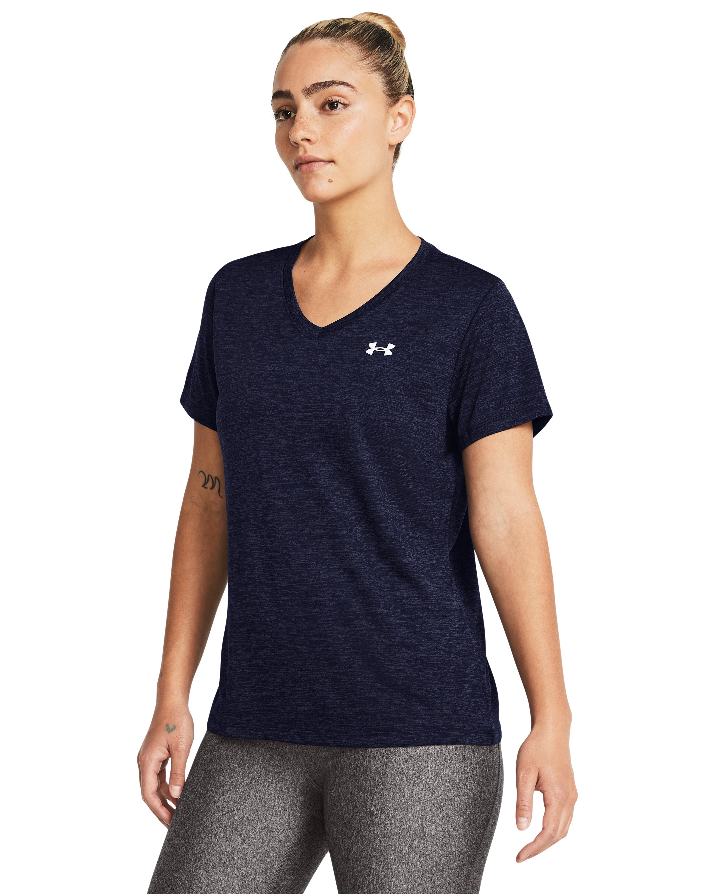 UA Tech Twist Women's V-Neck Short Sleeve 3