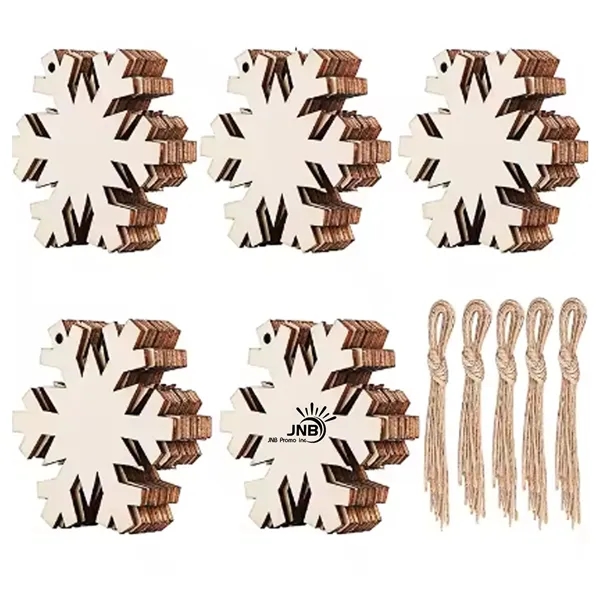 Charming Hanging Wooden Snowflake - A Delightful Winter
