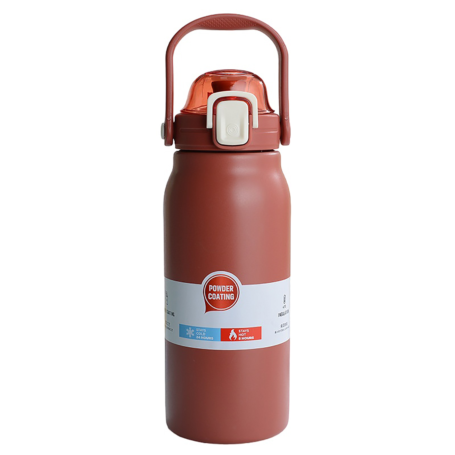 43oz Stainless Steel Insulated Water Bottle w/ Straw 1