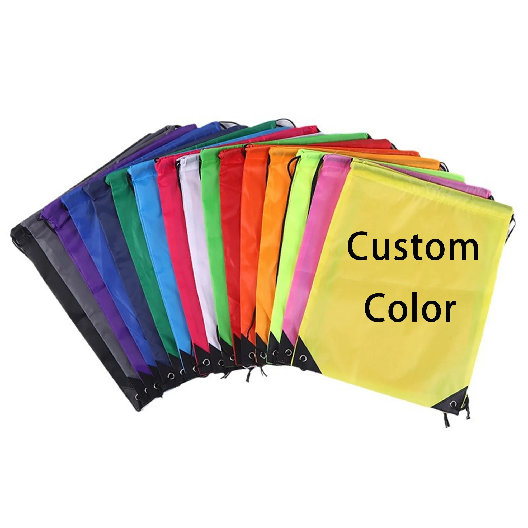 Premium 210D Polyester Drawstring Backpack 4