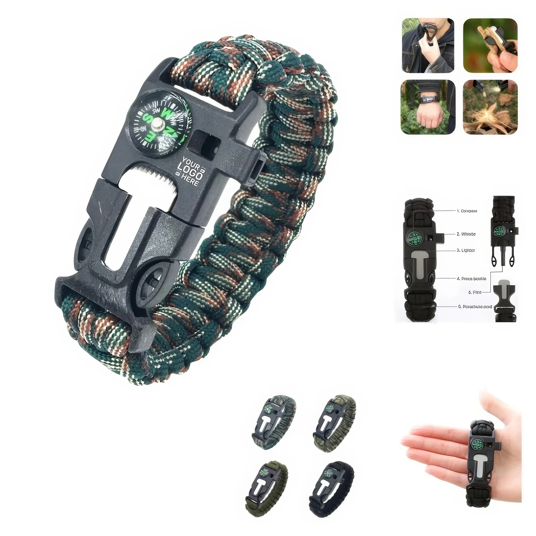 Outdoor Emergency Survival Bracelet 3