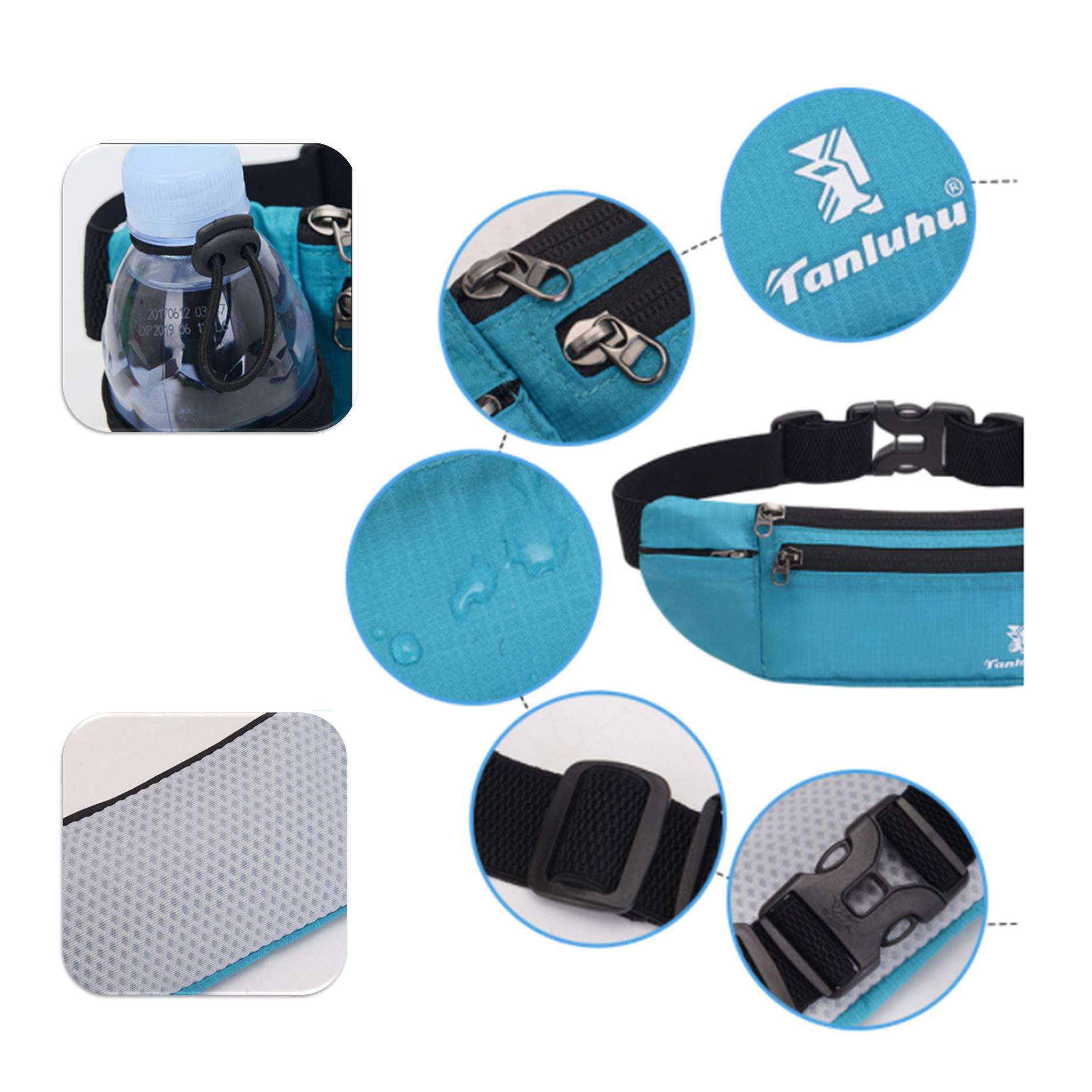 Outdoor Sports Fitness Water Bottle Waist Bag 4