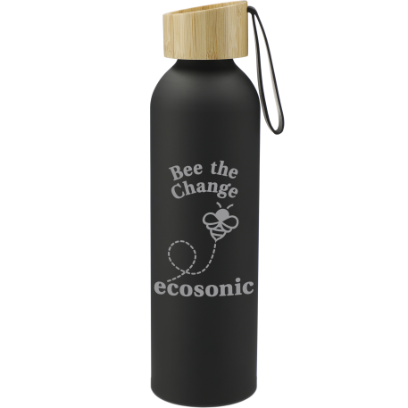 Ryze Aluminum Bottle 22 oz w/ FSC® 100% Bamboo Lid 49