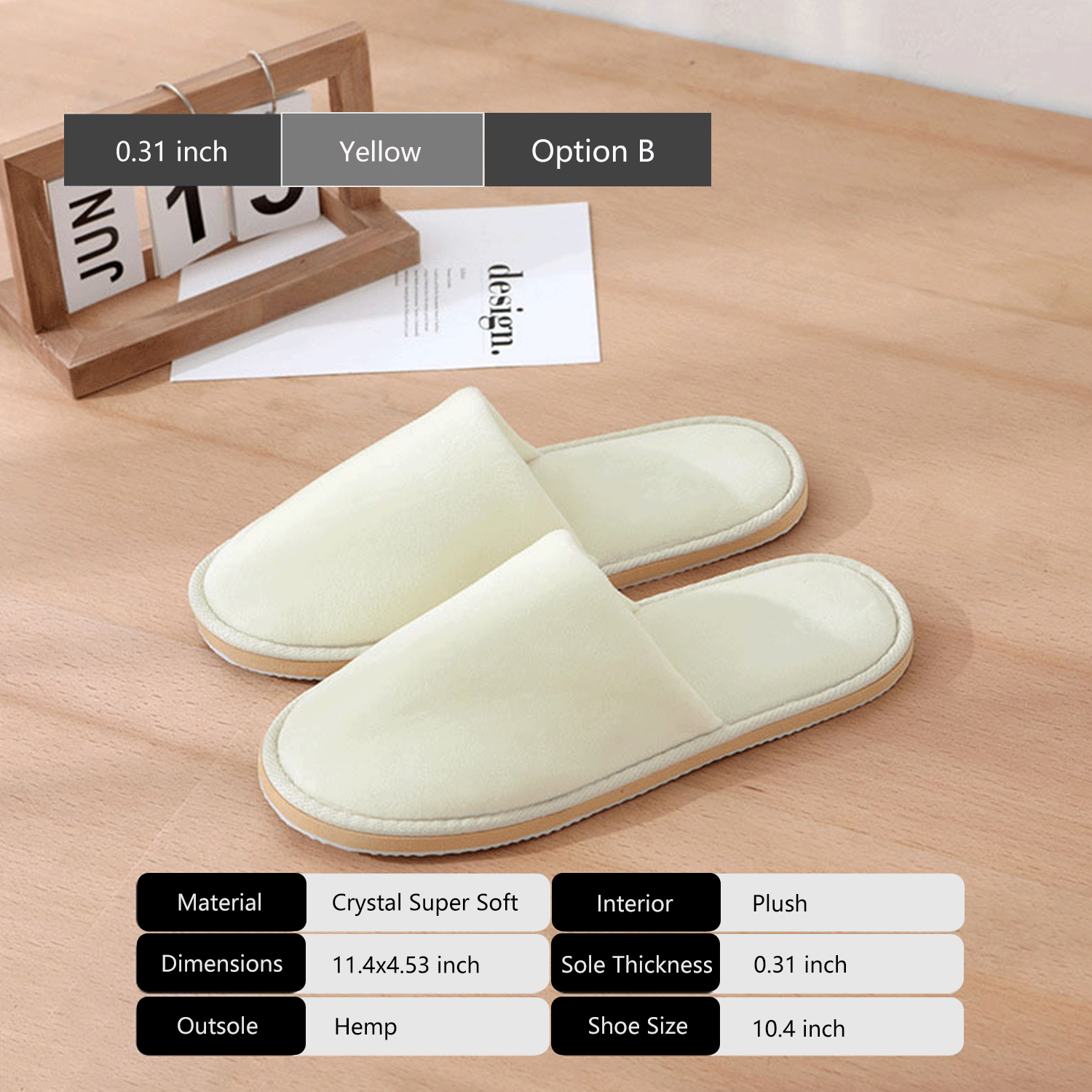 Disposable Ultra Soft Amenities coral fleece slippers 9