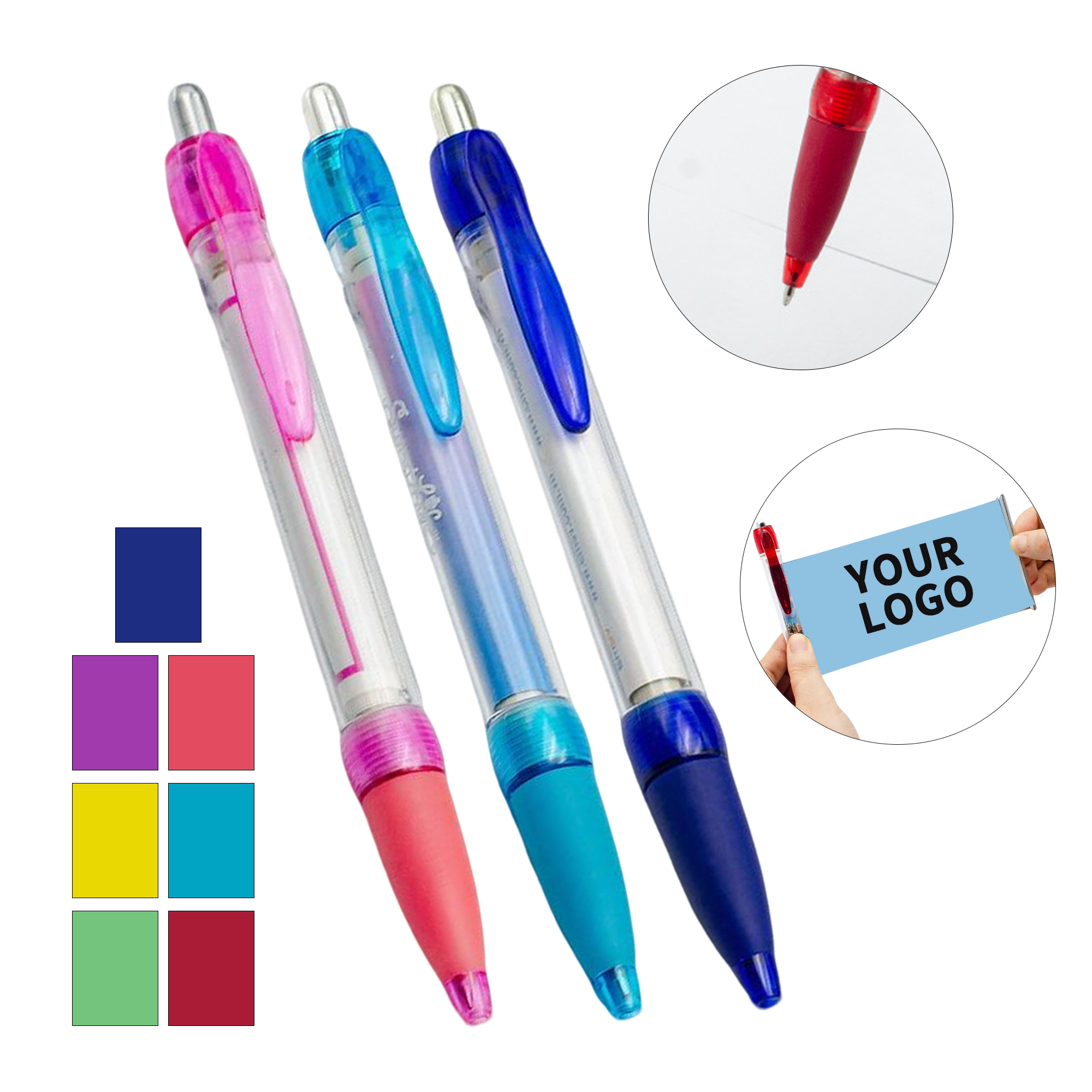 ABS Plastic Banner Ballpoint Pen With Full Color Printing 1