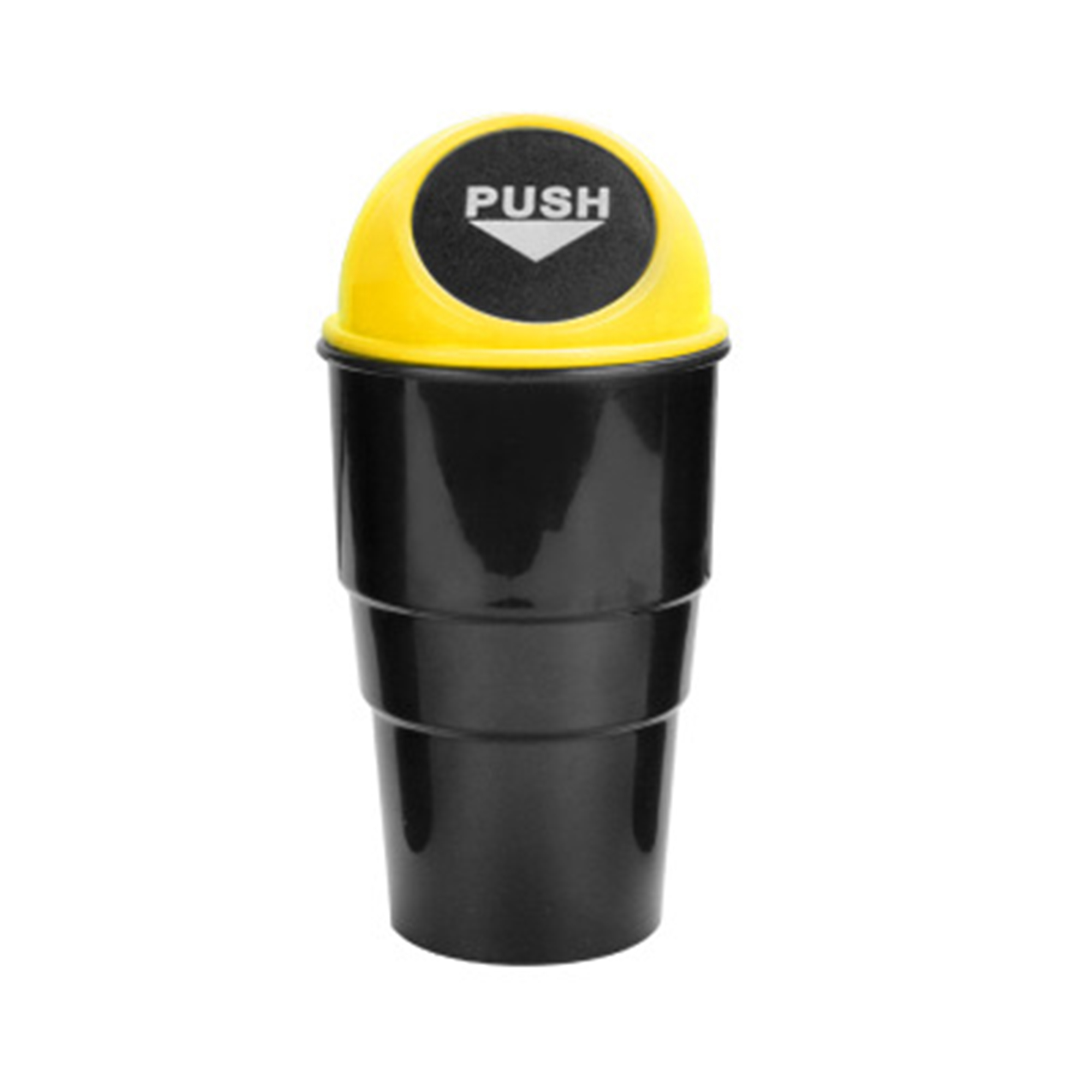 Plastic Car Trash Can With Swing Lid 3.3" Diameter x 8" H 5