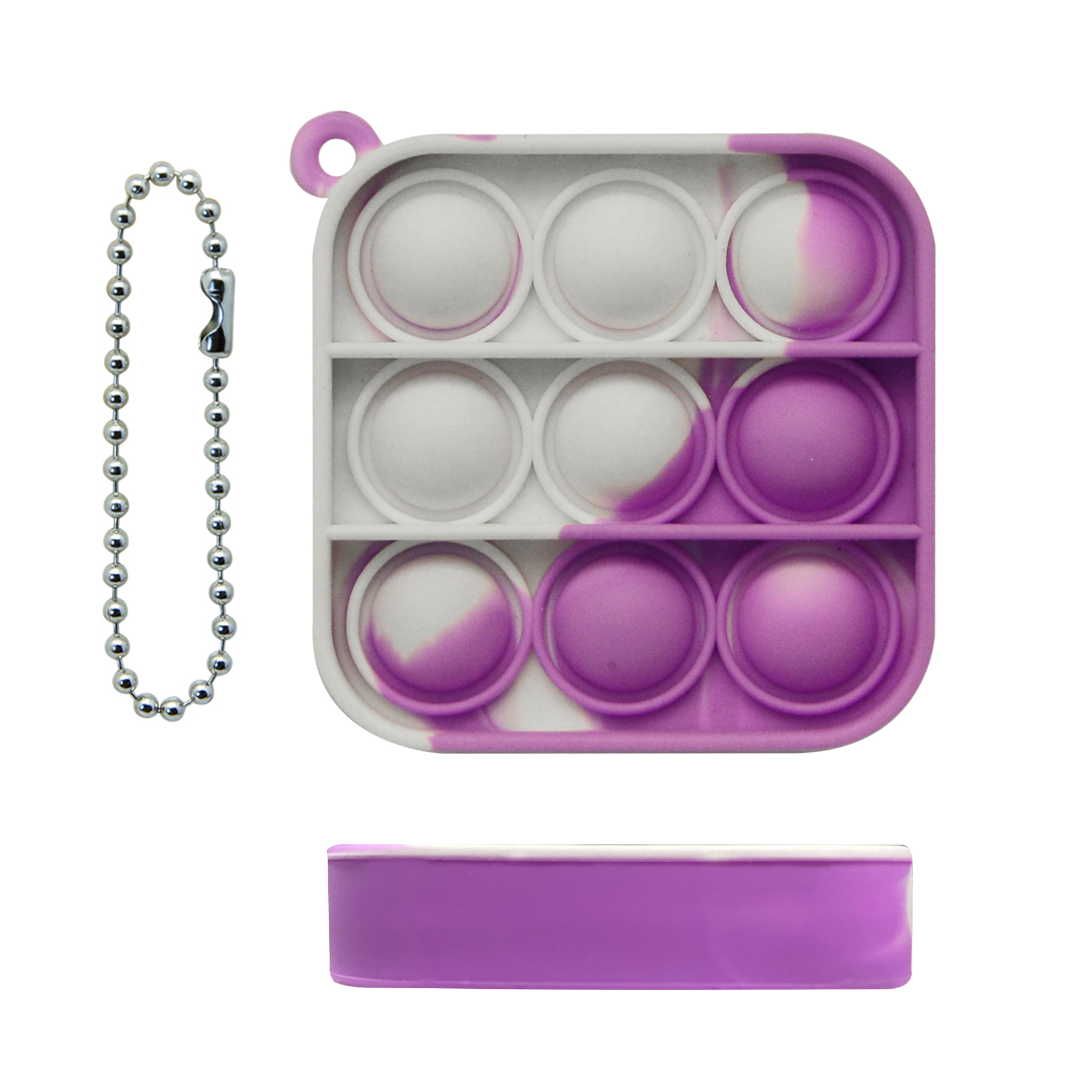 Mini Square Bubble Fidget Keychain 5
