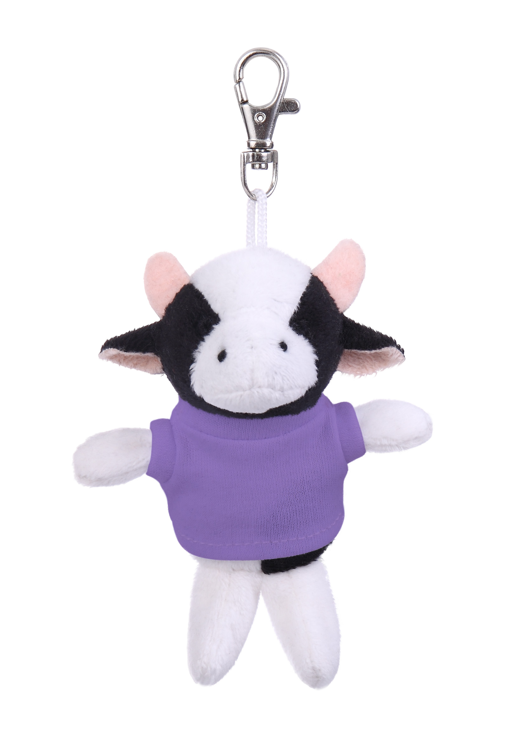 Soft Plush Cow Keychain with Tee 9