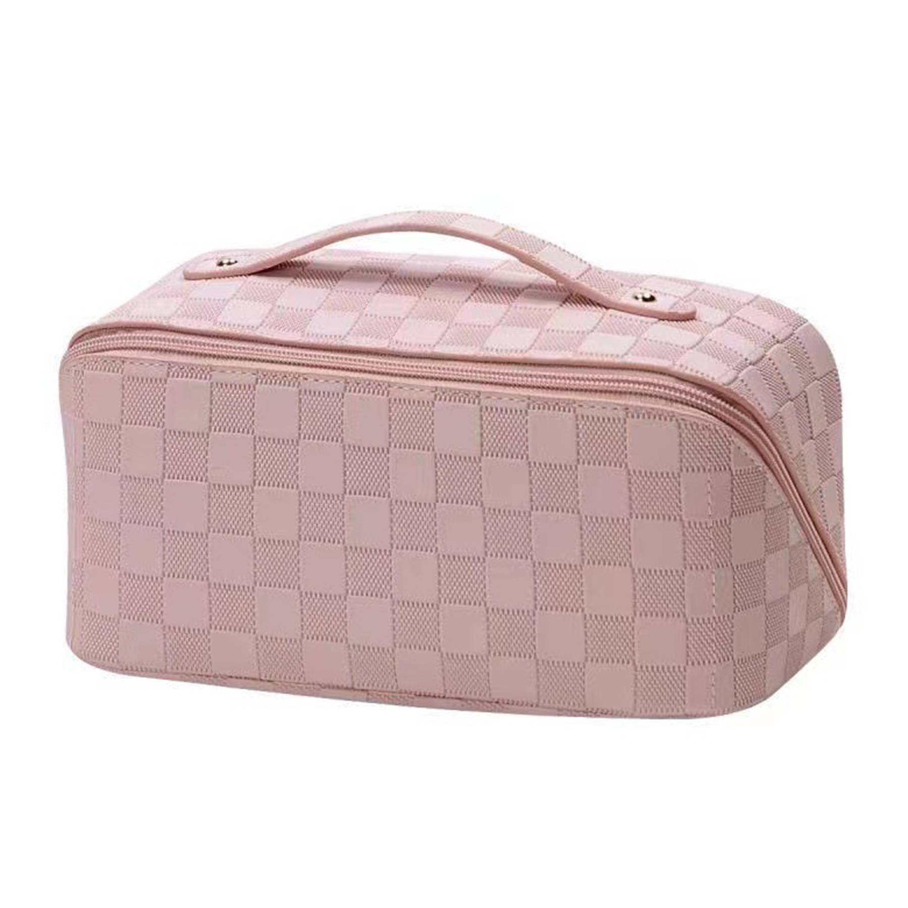 Women's PU Leather Large Capacity Travel Cosmetic Bag 4
