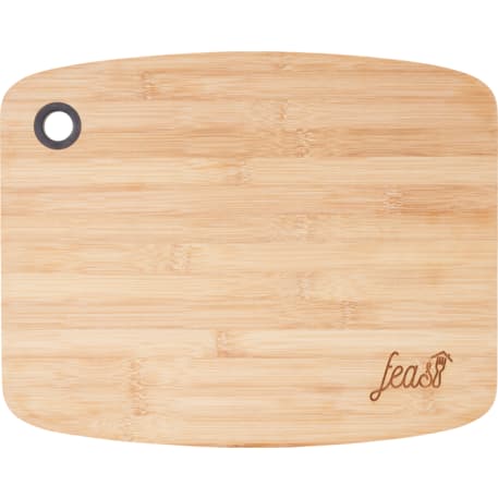 Large Bamboo Cutting Board with Silicone Grip 5