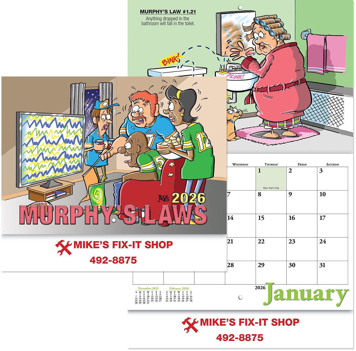 MURPHY'S LAWS STAPLED WALL CALENDAR 7