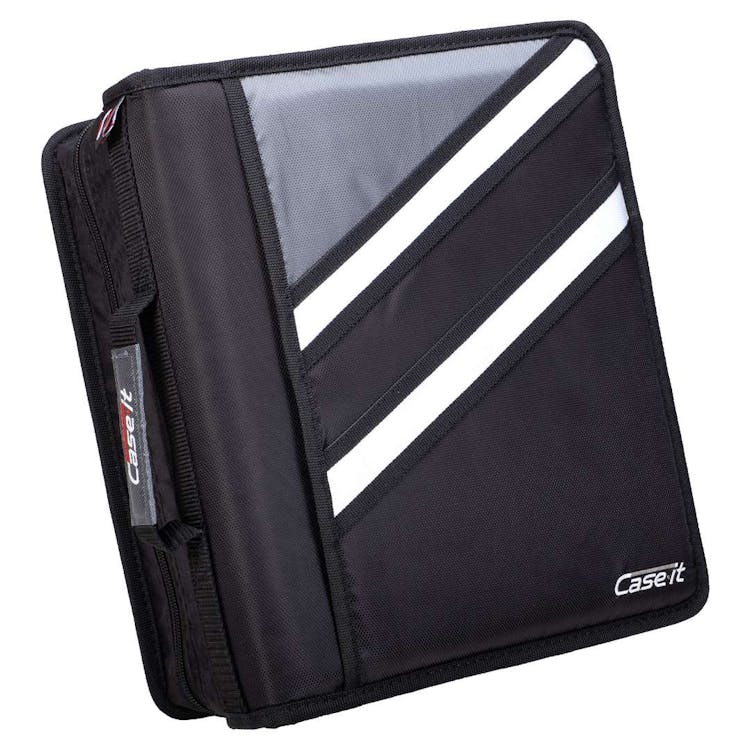 Case-It Z Dual Zipper Binders - Jet Black 3" 1