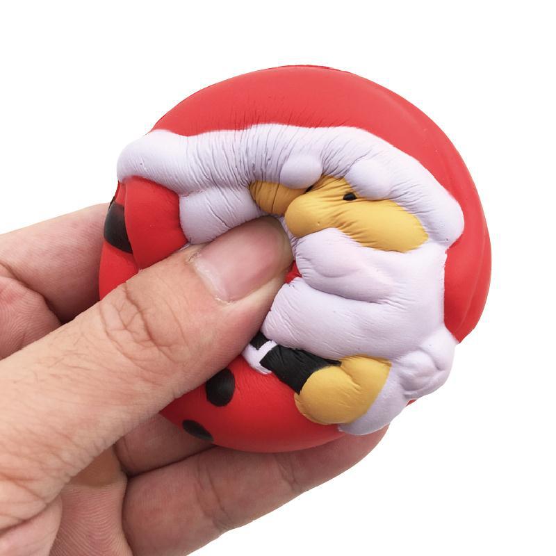 2.75" PU Foam Christmas Santa Claus Stress Reliever Ball 3