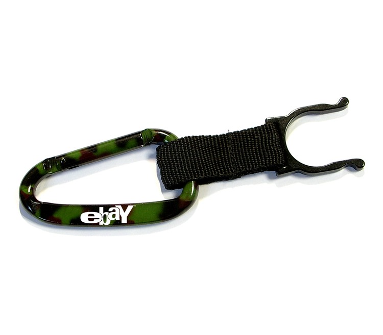 Camouflage Carabiner with Water Bottle Holder