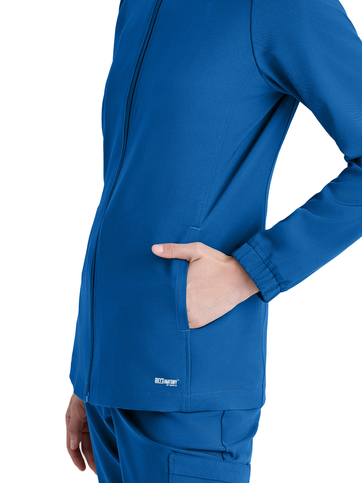 Grey's Anatomy Evolve Stretch - Women's Three-Pocket Virtue Warm-Up Scrub Jacket 14