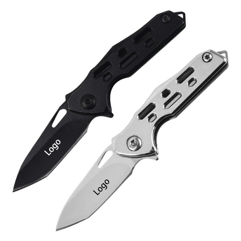 Mini Stainless Steel Folding Pocket Knife with Strap Hole 1
