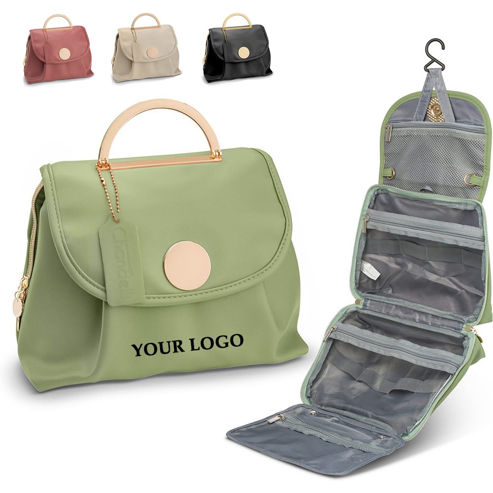 PU Leather Makeup Cosmetic Toiletry Bag 2