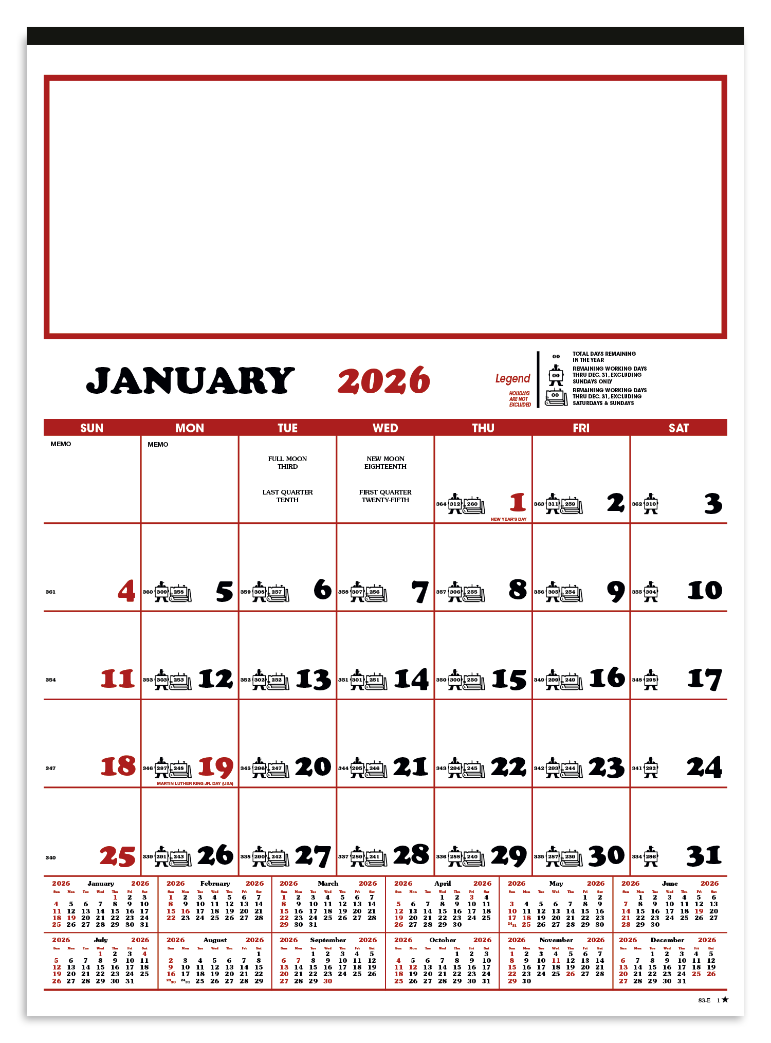 Skinner & Kennedy® Contractor's 12-Sheet Calendar 4