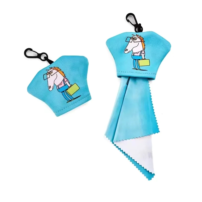 Spectacle Microfiber Lens Cloth with Keychain 3