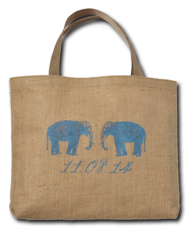 Alpine Laminated Jute/Burlap Tote Bag 18x3x13.5" 1