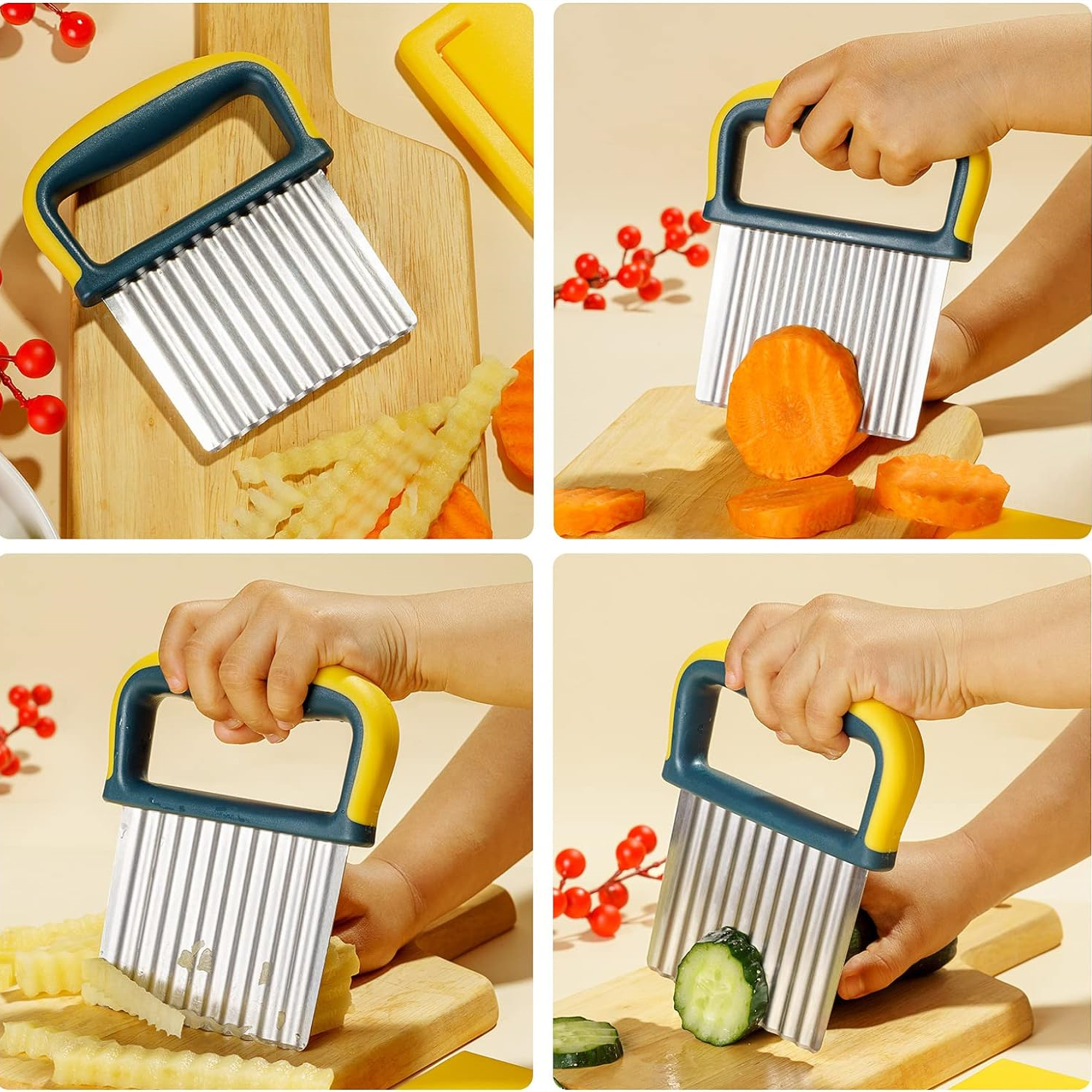 Crinkle Cutter For Potatoes And Vegetable 1