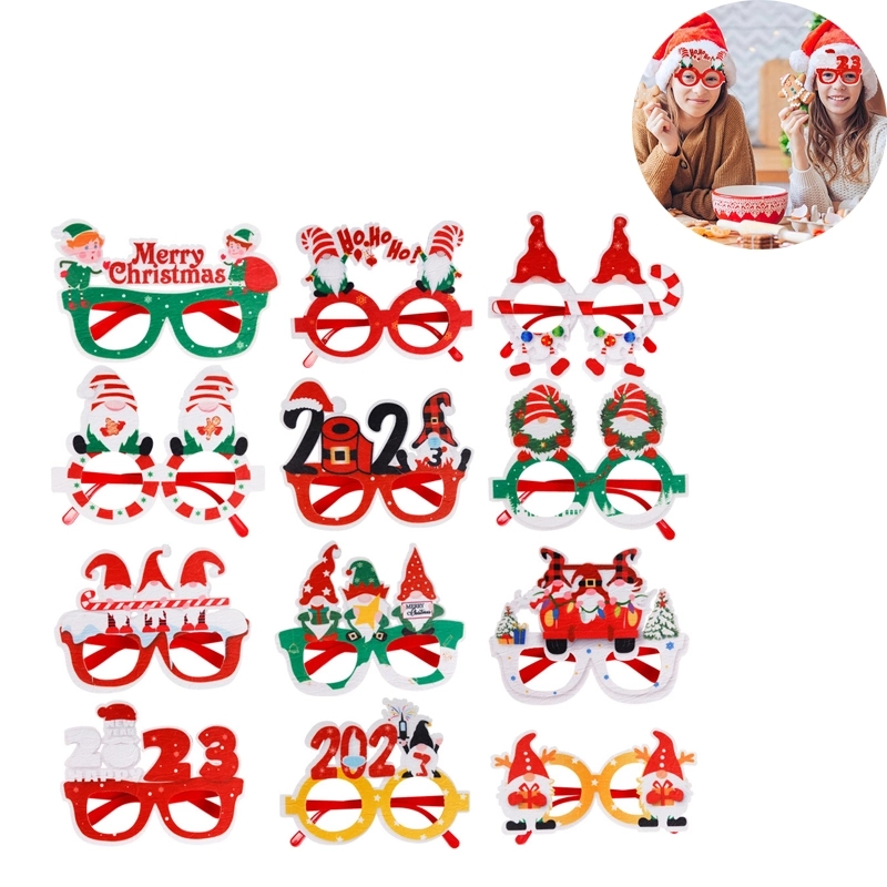 Christmas Glasses Decoration 2