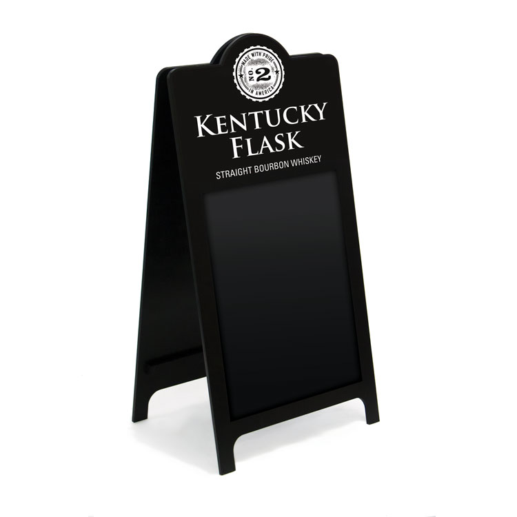 A-frame Wet-Erase Sign w/ Round Top - 24"w x 48"h 4