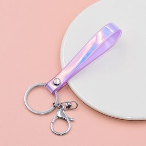 Chic Shine PVC Organizer Keychain Key Ring With Band 12