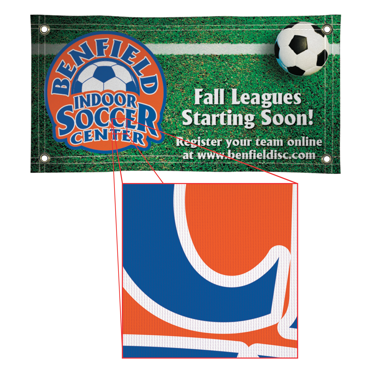 2' X 4' Super Poly Knit Fabric Banner 5
