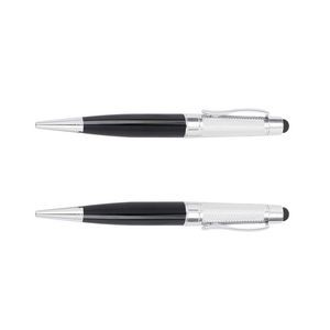 Elegant Wave Twisted Metal Pen With Stylus 1