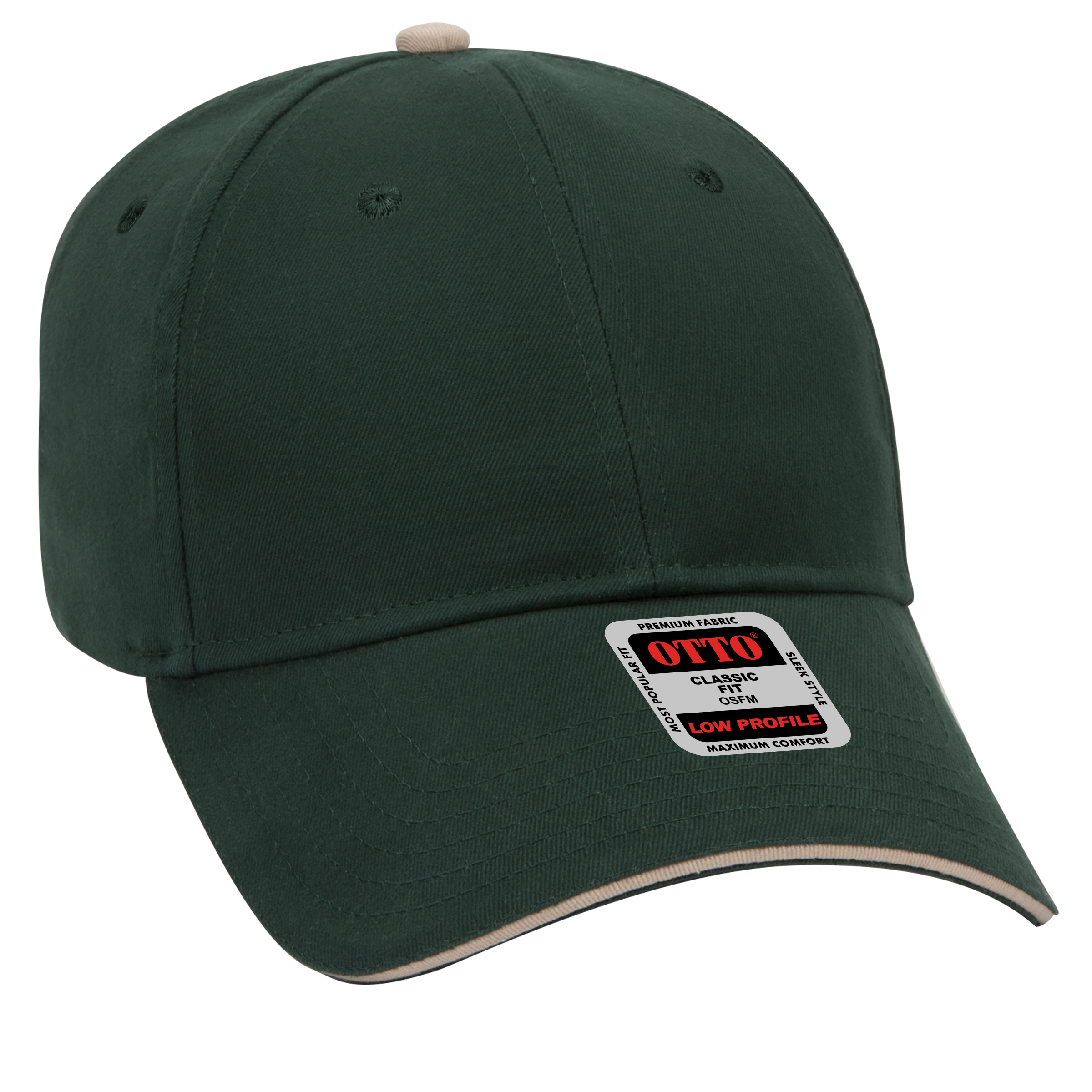 OTTO CAP® 6 Panel Low Profile Baseball Cap 5
