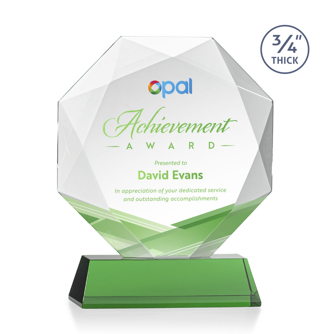 Bradford VividPrint™ Award on Newhaven Base - Green 2