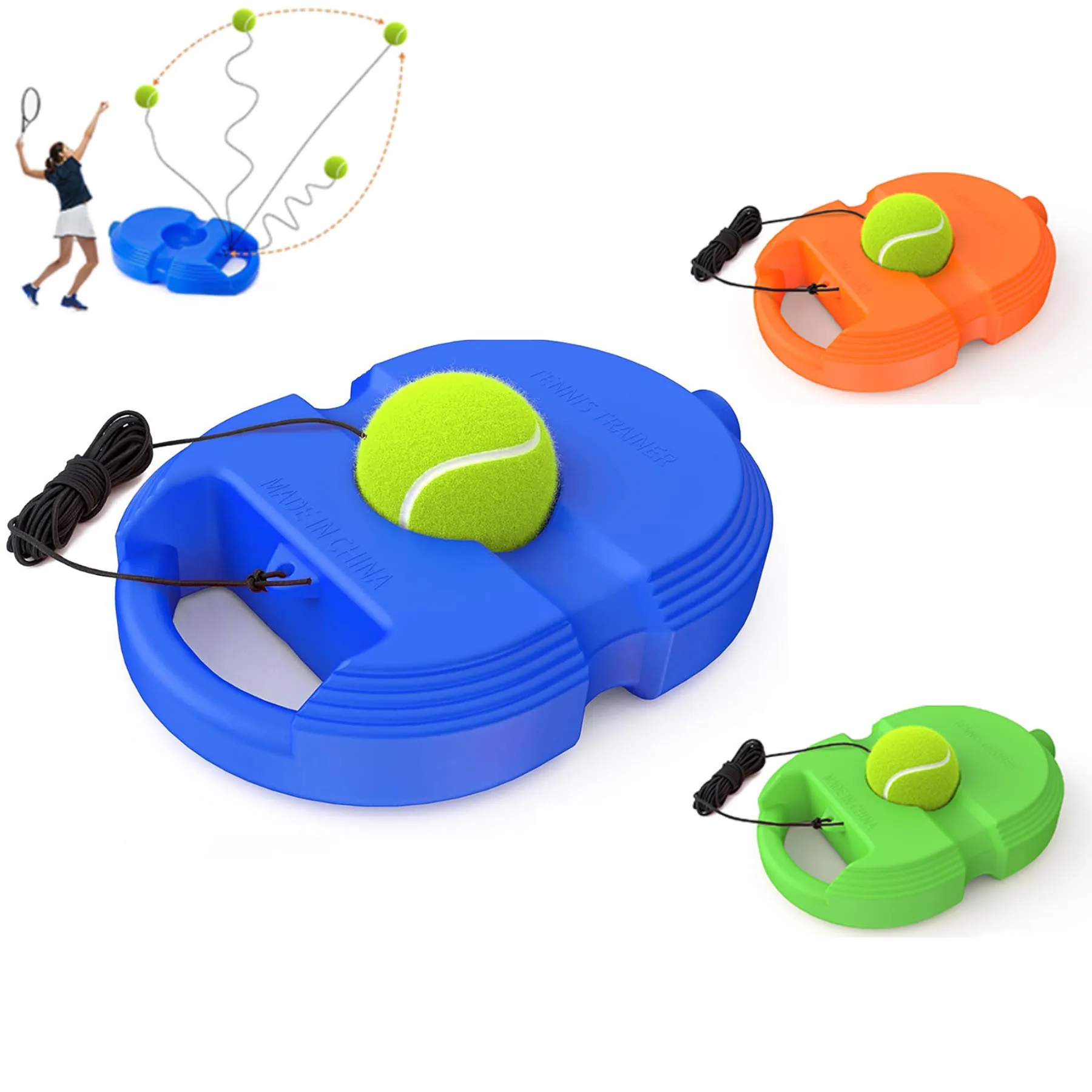 Tennis Practice Rebounder Trainer Set 4