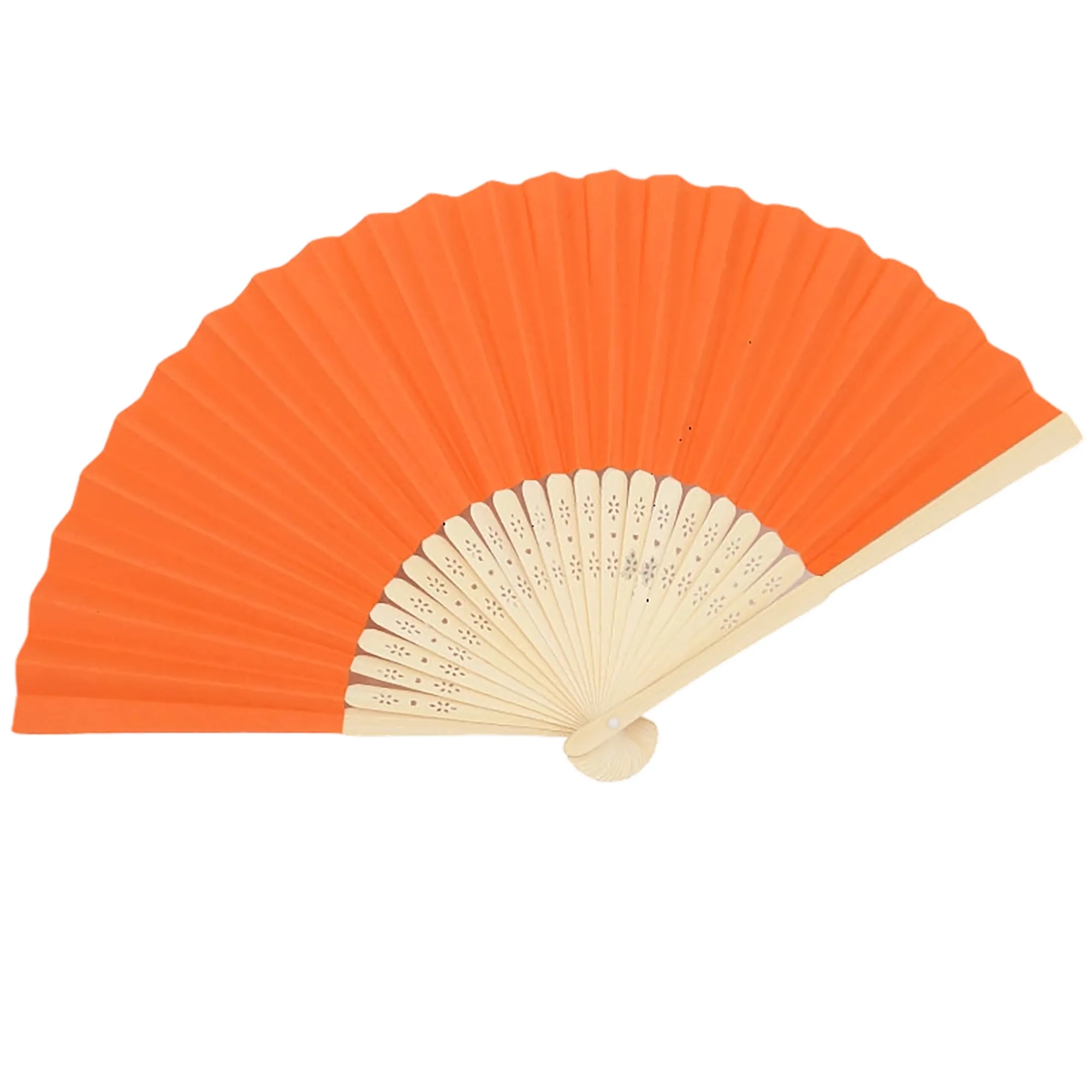 Bamboo Handle Paper Folding Fan Decorative 17