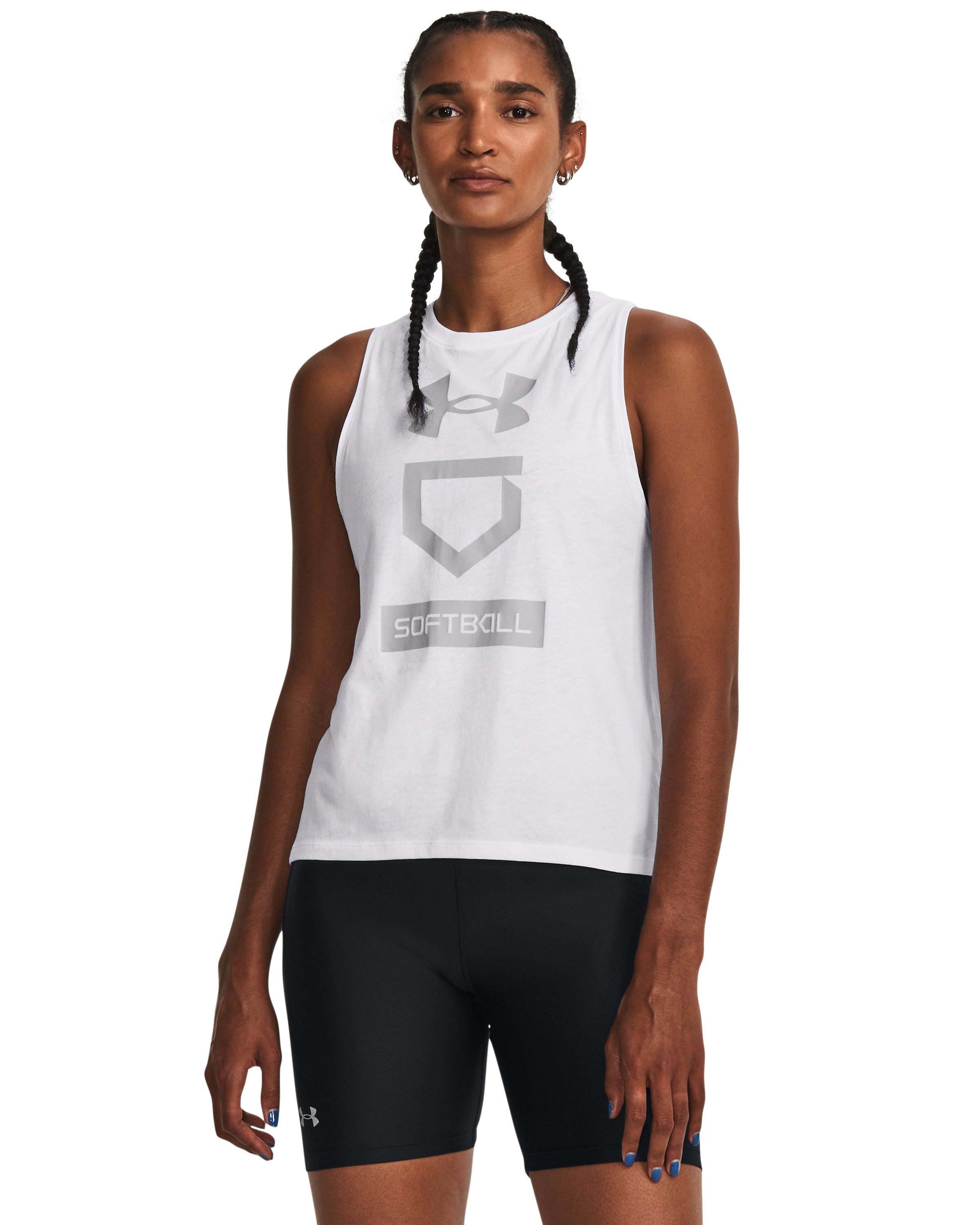 Women's UA Softball Icon Logo Tank  3
