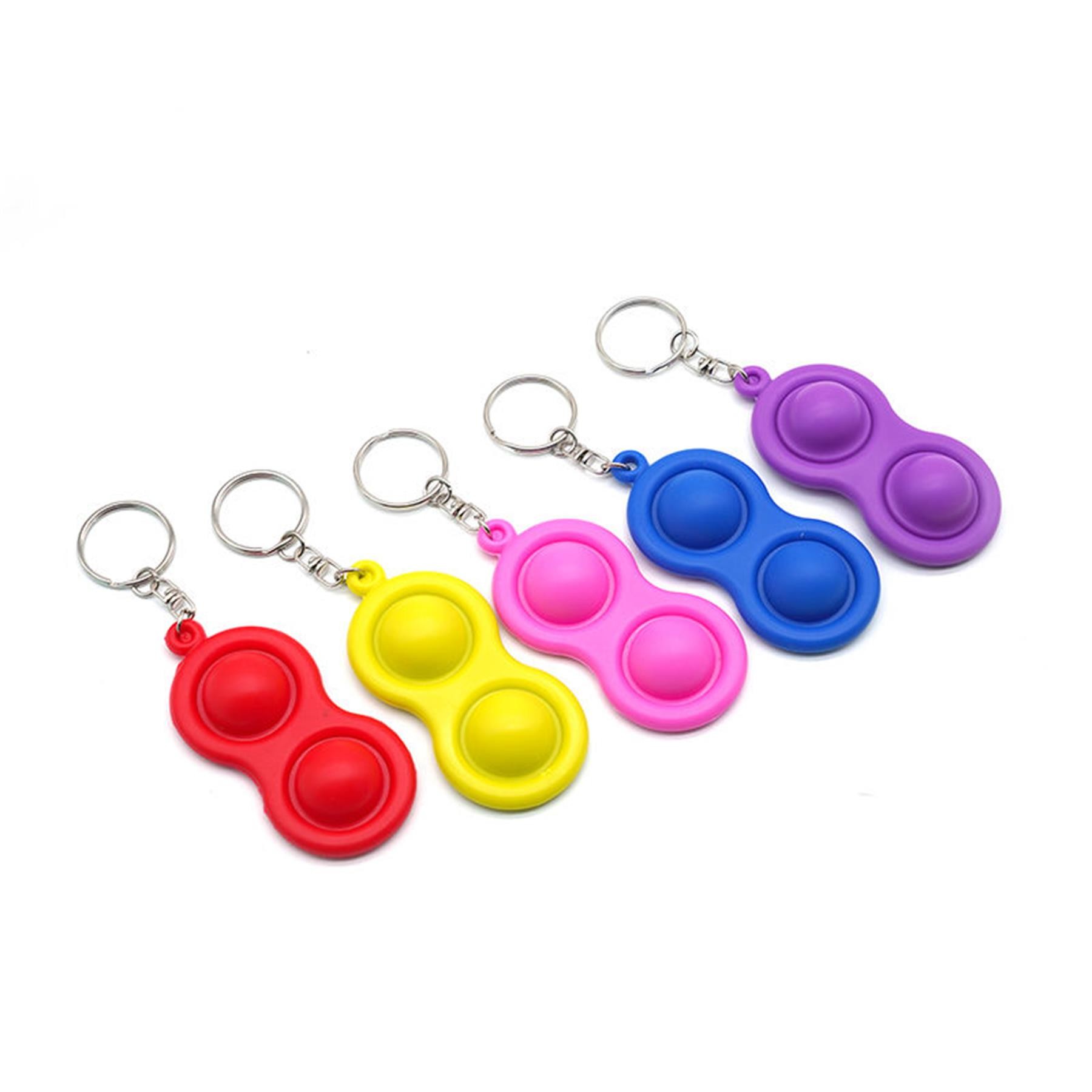 Silicone Pop Bubble Fidget Keychain 2