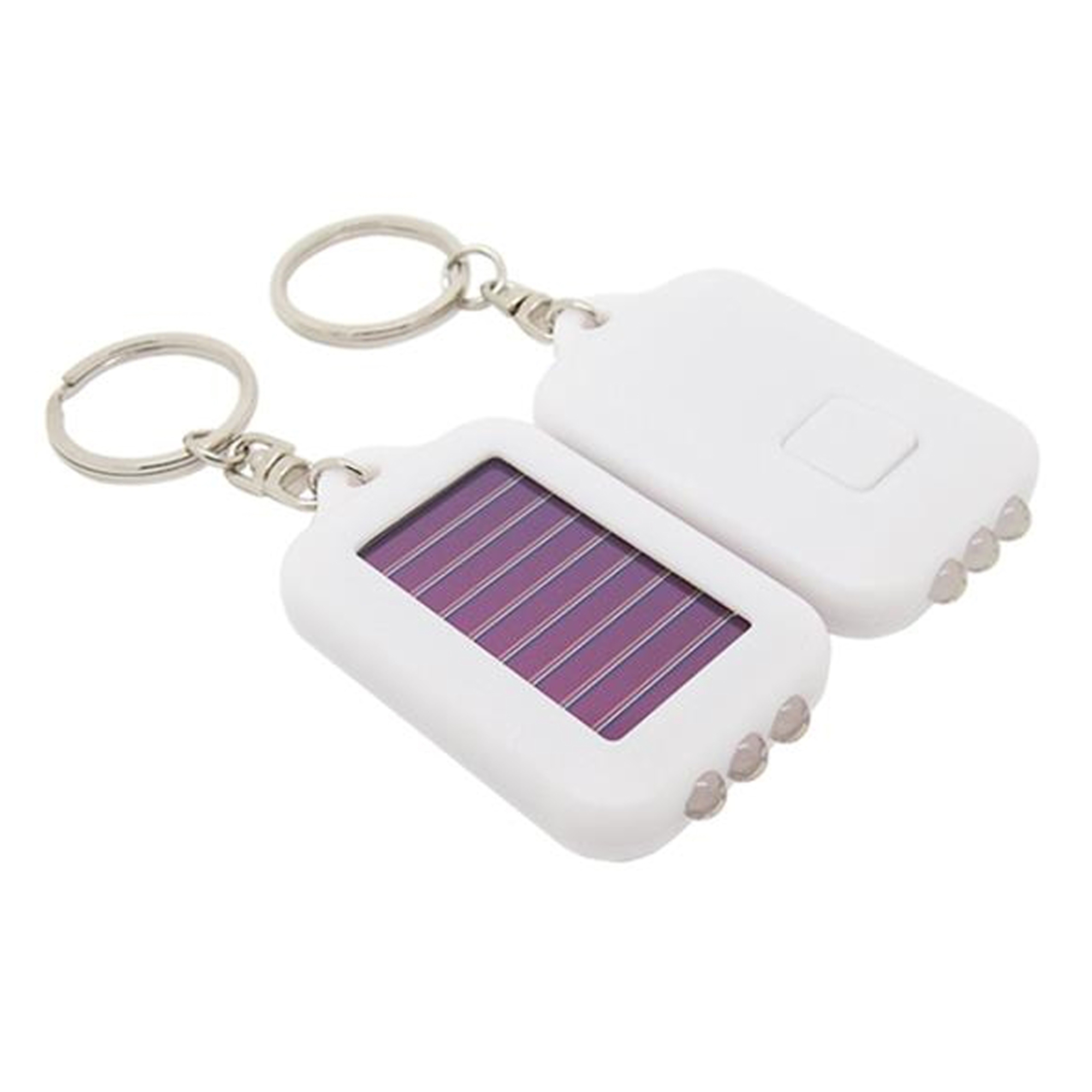 Solar Powered LED Keychain Flashlight 4