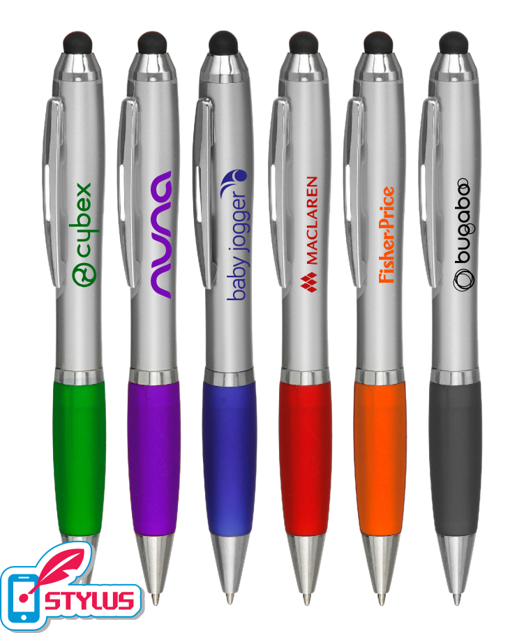 "Executive" Stylus Twist Pen with Rubber Grip 1