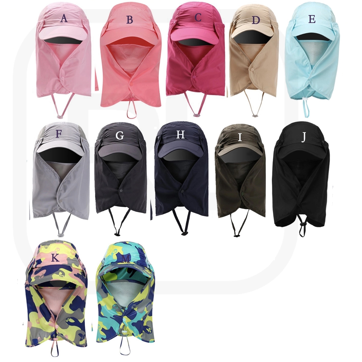 Fishing Cap Sun Protection With Face And Neck Flap Cover 2