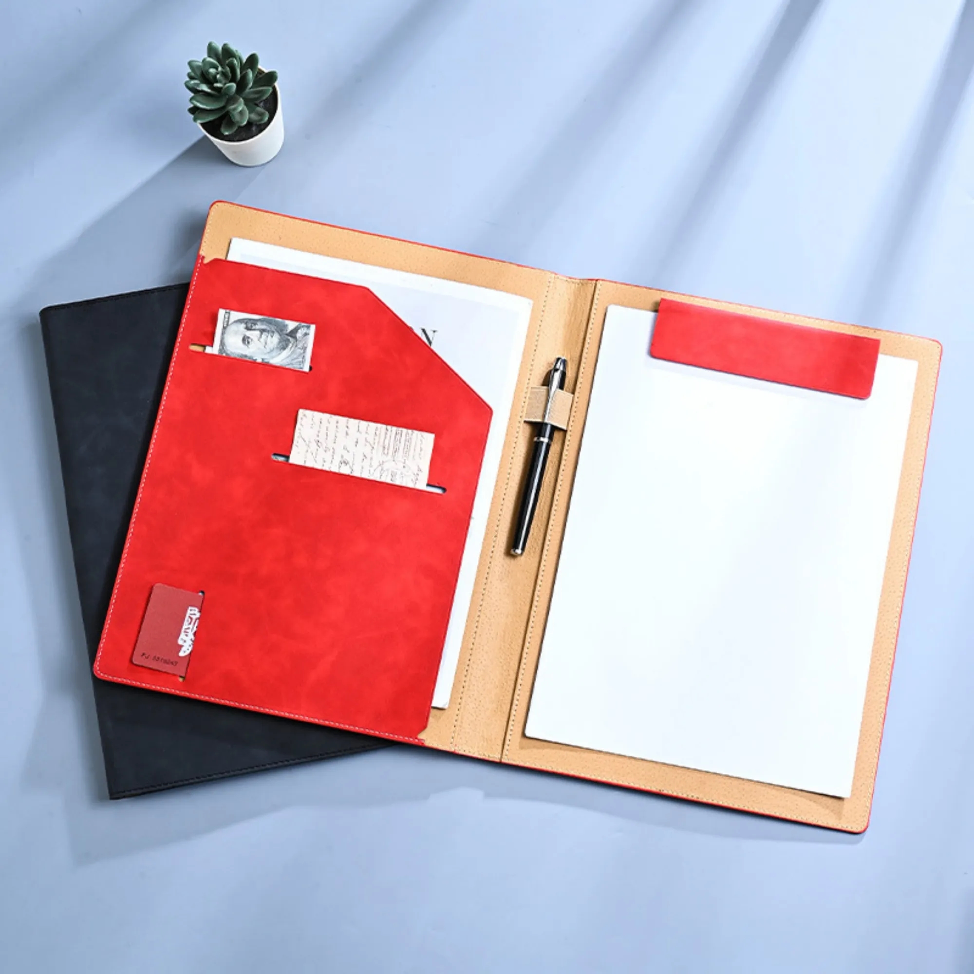 4 in 1 Multi-Function Leather A4 Folder 7