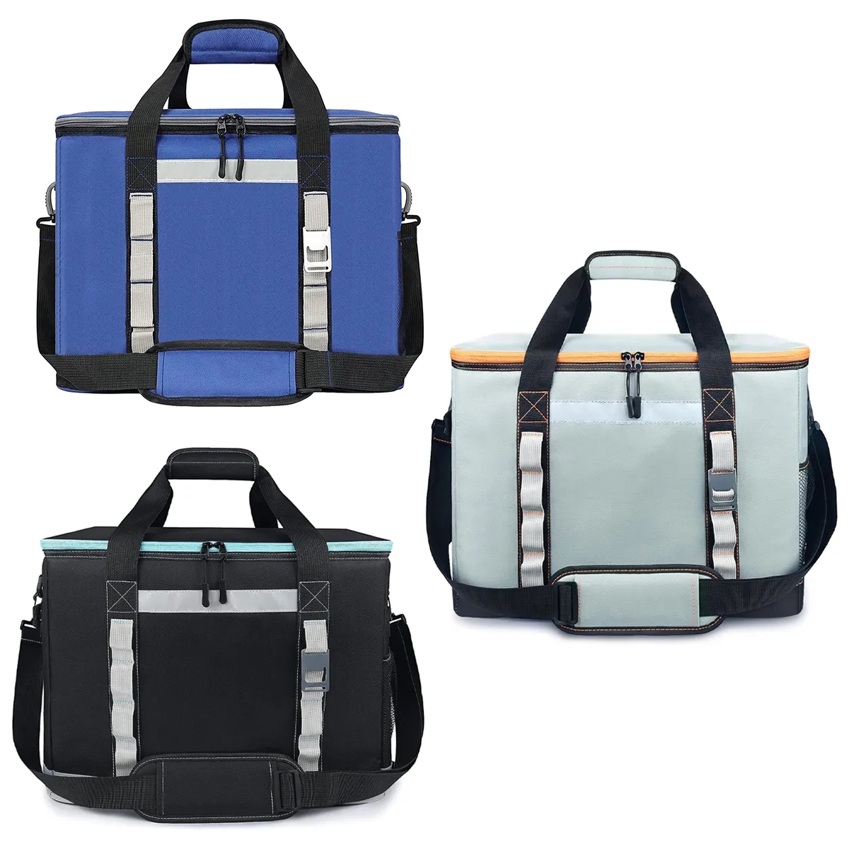 48L Large Soft Sided 65 Cooler Can Insulated Bag with Strap 8