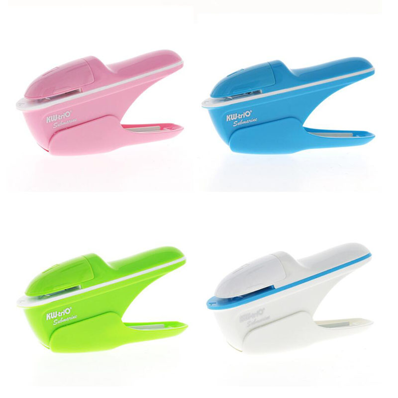 Hand-held Mini Safe Stapler without Staples Staple Free Stapleless 7