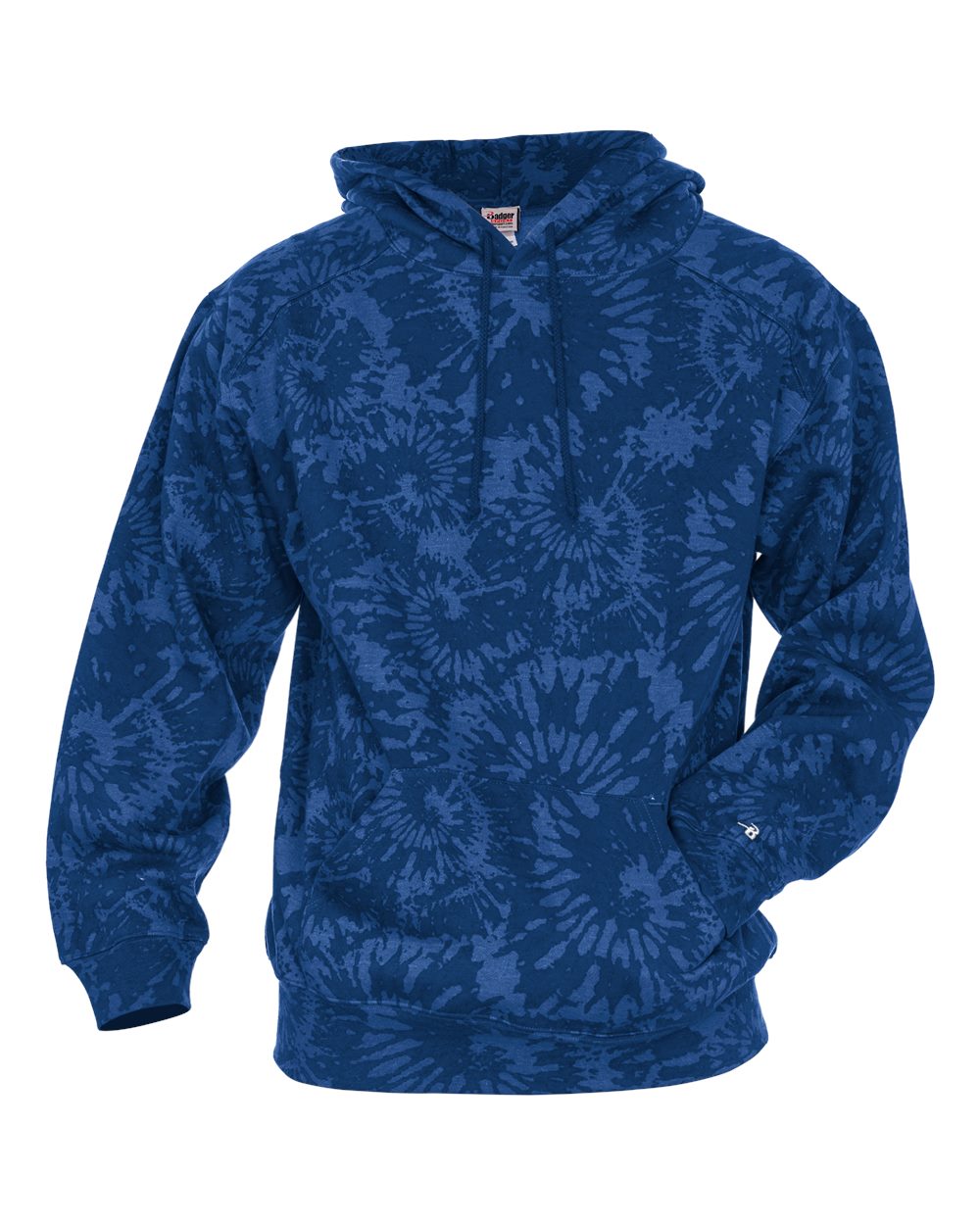Unisex Tie-Dyed Triblend Hooded Sweatshirt - 1275 12