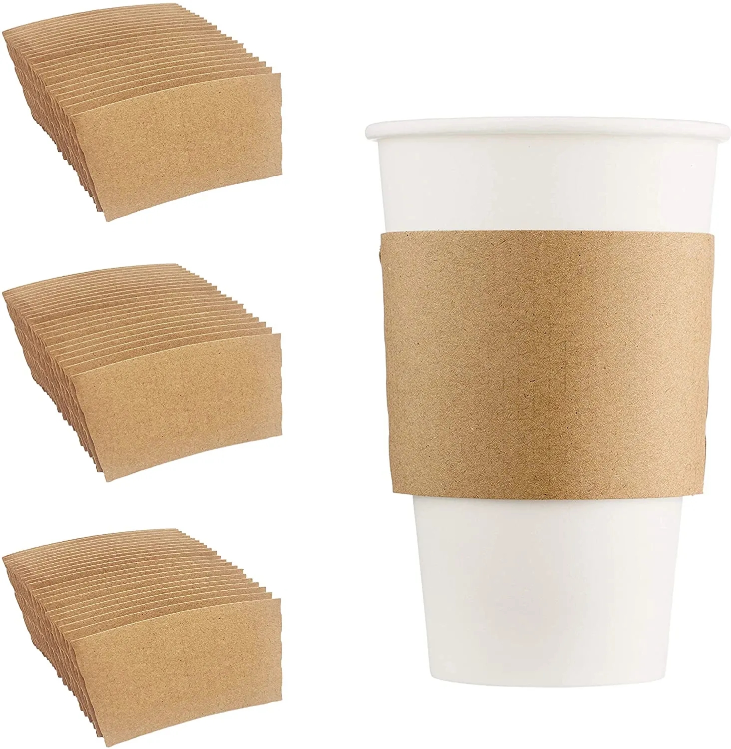 12oz To 16oz Disposable Full Color Printed Coffee Cup Sleeve 3