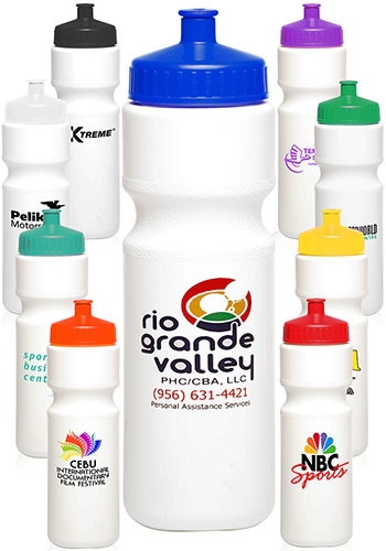 28 oz Push Cap Plastic Water Bottle 2