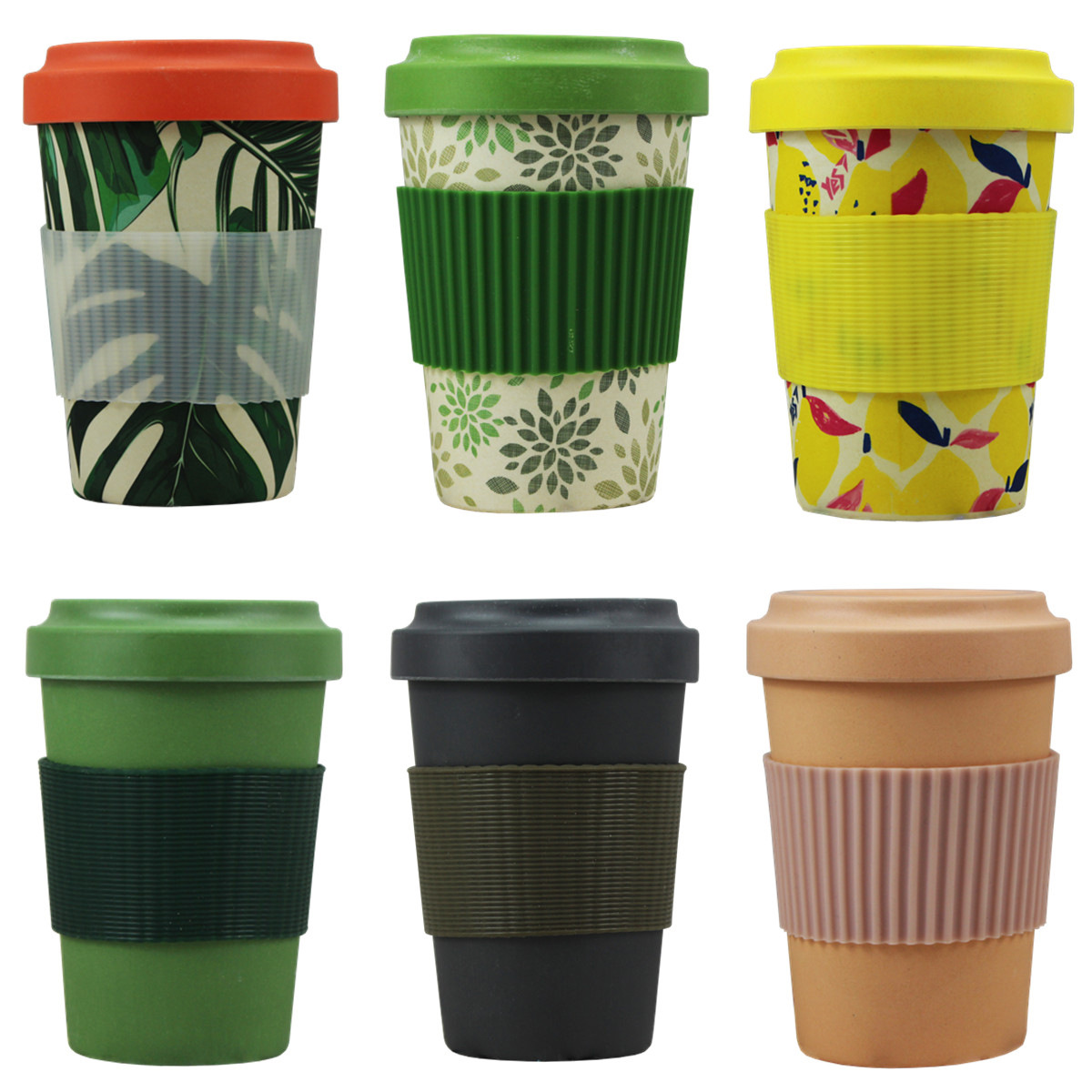 17 Oz. Bamboo Fiber Coffee Cups 1