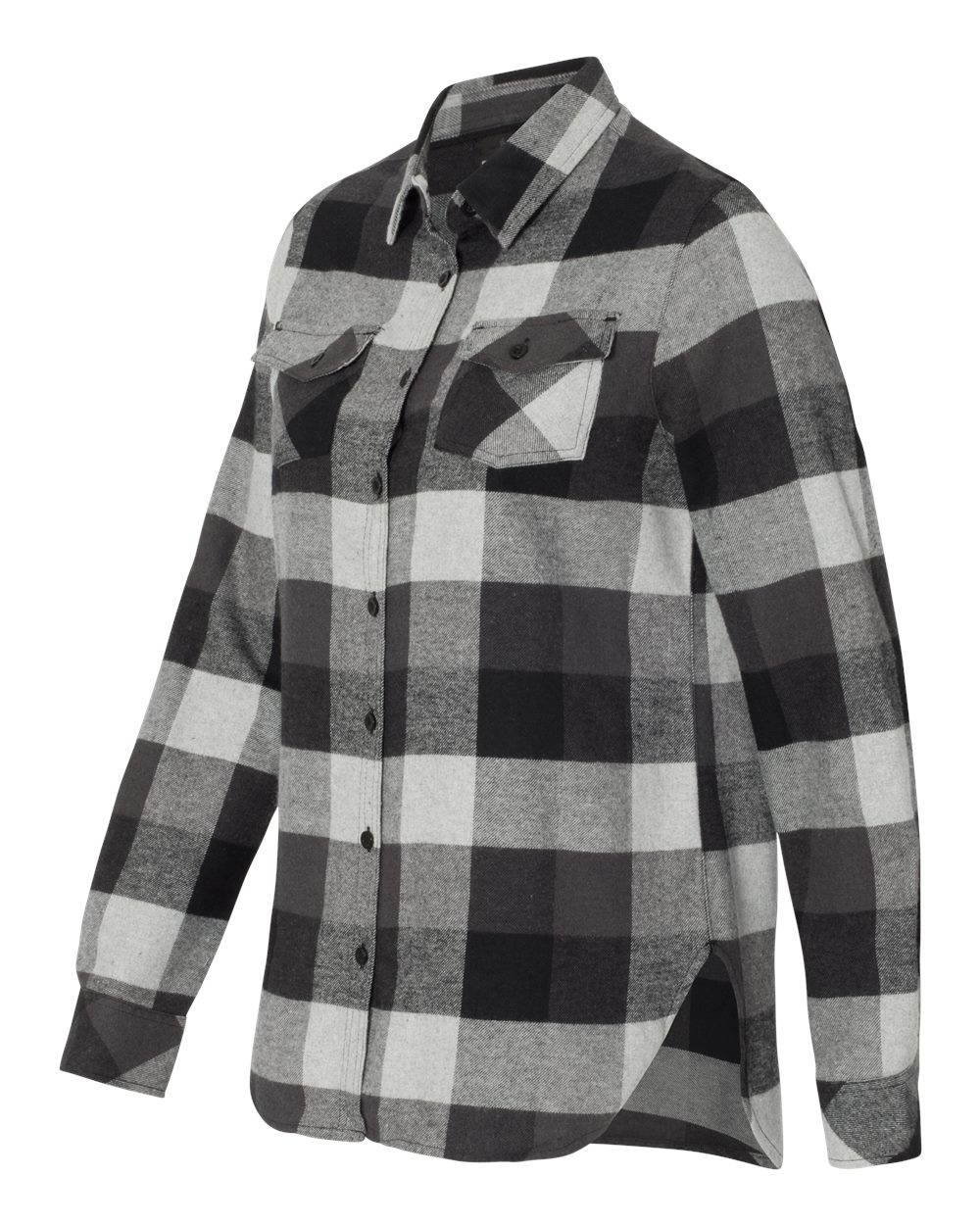 Women's Yarn-Dyed Long Sleeve Flannel Shirt